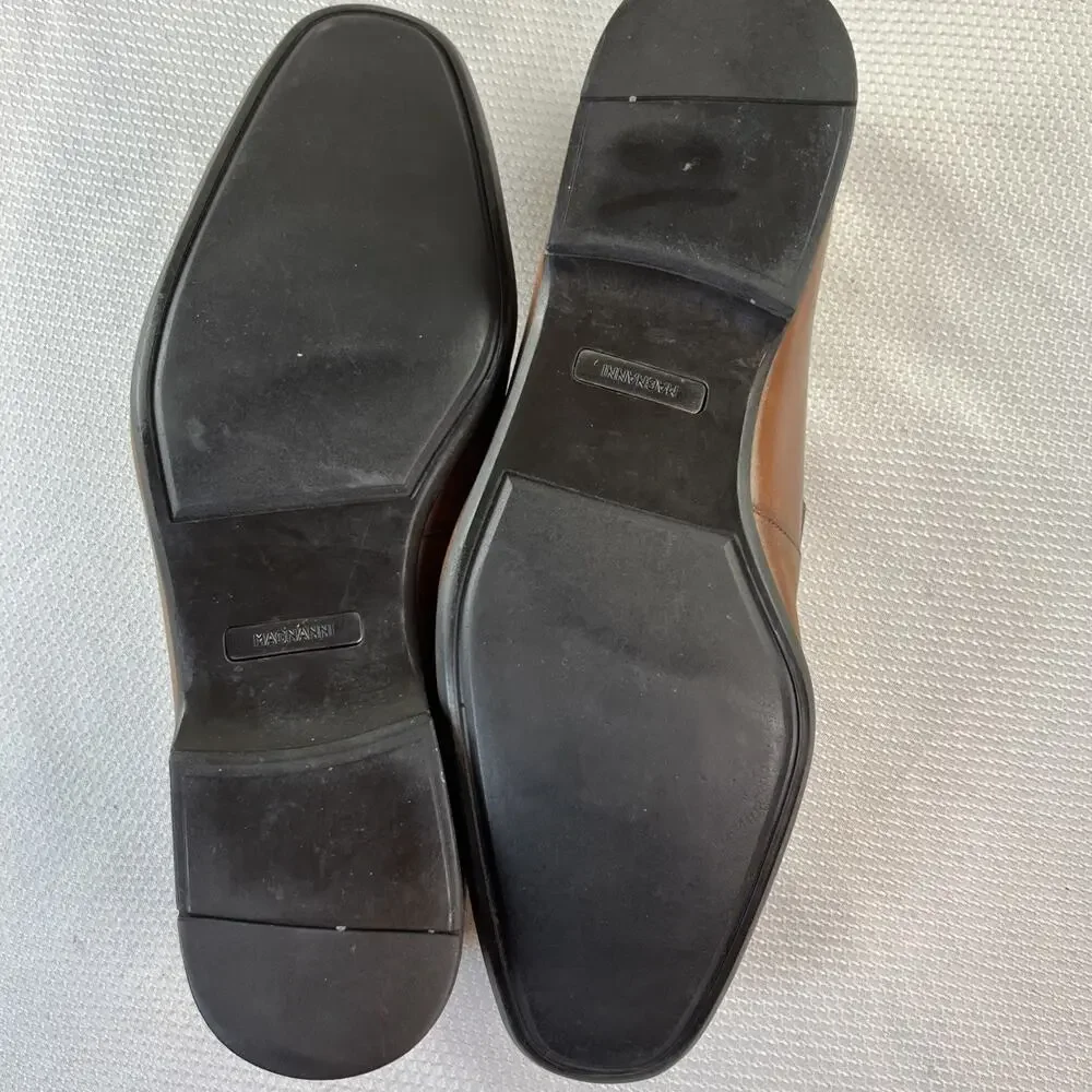 Magnanni for Neiman Marcus‎ Cognac Loafers size 8.5 (4197)